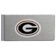Georgia Bulldogs Brushed Metal Money Clip